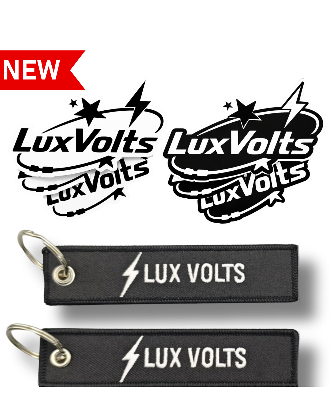 LuxVolts Jet Tag+ Sticker Combo