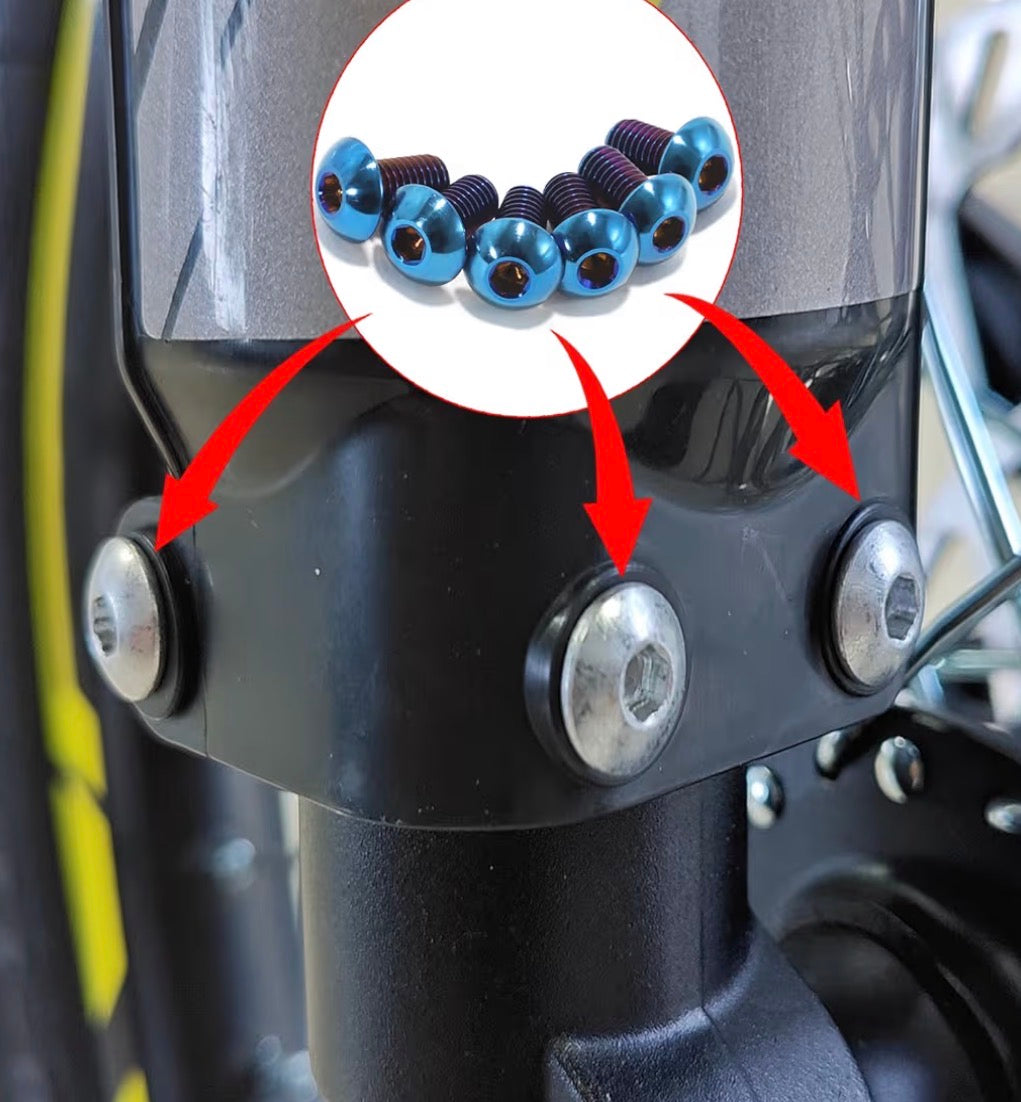 All E-Moto Fork Guard Titanium Bolts