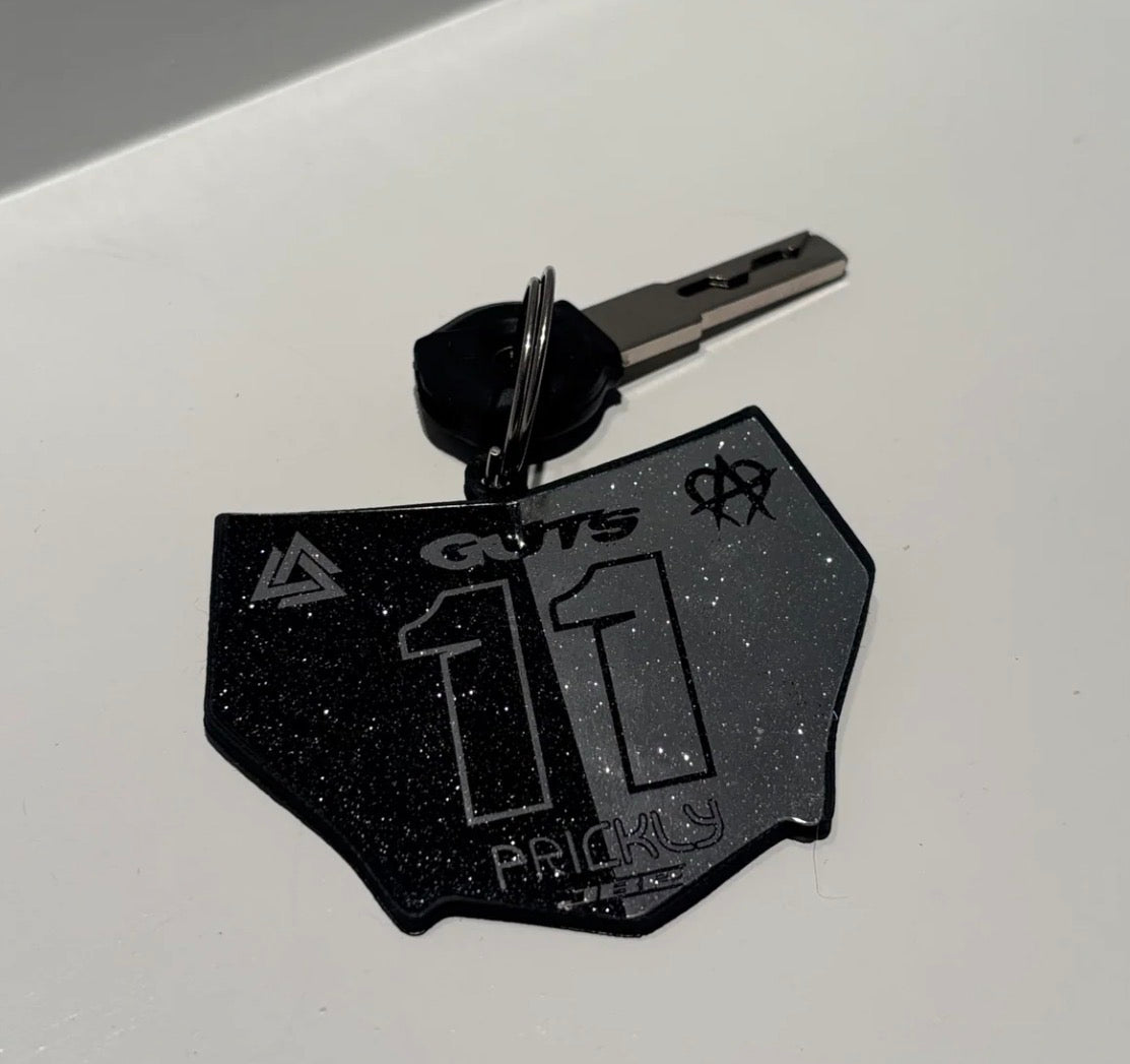 Mini plate Decal keychain