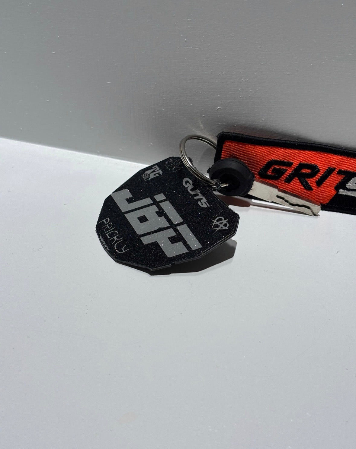 Mini plate Decal keychain