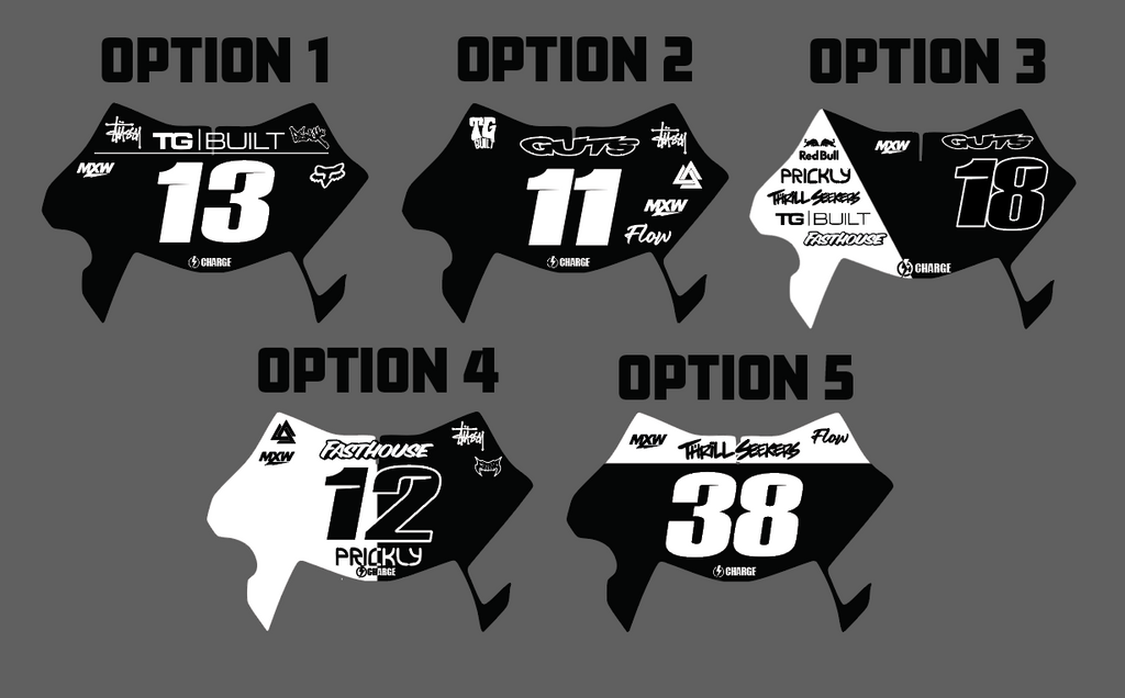 Charge Graphics Ultra Bee Plate Decal